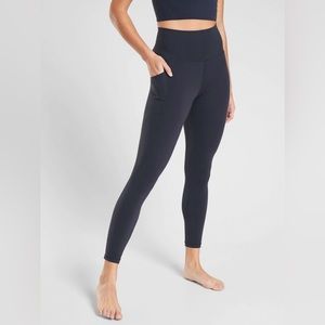Athleta salutation 7/8 tight and power vitta navy XXS